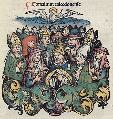 Council of Chalcedon from the Nuremberg chronicles
