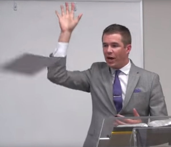 Dr. Dustin Smith in debate, 2016