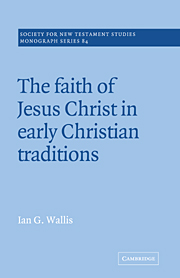 Wallis, The Faith of Jesus