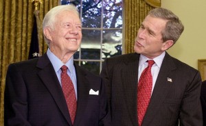 george bush and jimmy carter