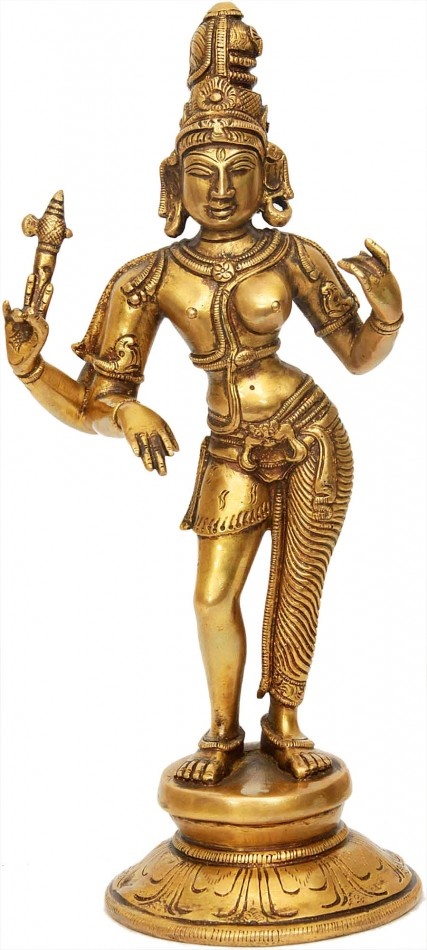 Idol of Shiva-Parvati - male on the left, female on the right