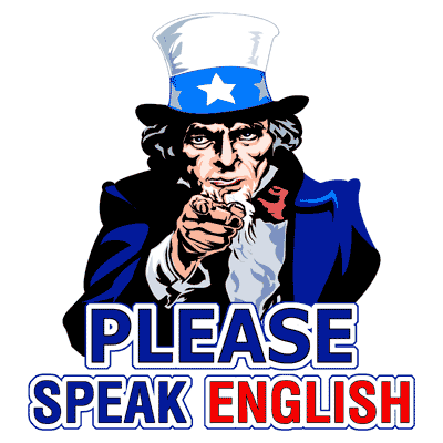 speak english