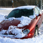 car stuck in the snow - photo by Michael Pereckas