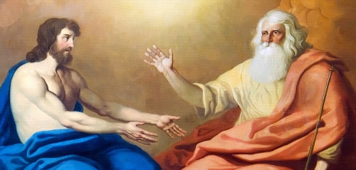 Jesus and God sitting together