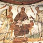 Jesus between Peter and Paul, 4th c.