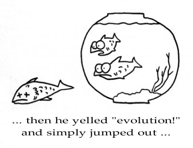 evolution fish joke