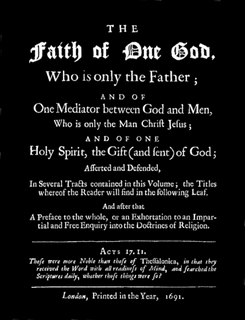 faith of the one god