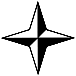 four pointed star - symbol of the quaternity