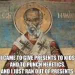 Did Santa punch out Arius?