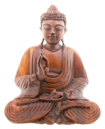 wooden buddha idol